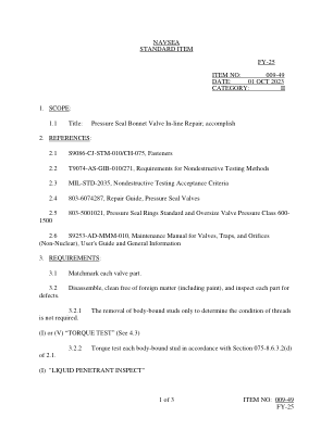 1 / 3 项目编号：009-49 FY-25 NAVSEA 标准...